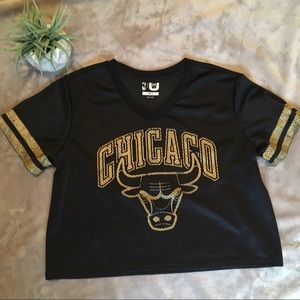Vintage Chicago Bulls Mesh Active Crop